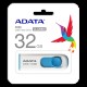 Adata C008-32GB 32GB USB2.0 Classic (White + Blue) Flash Bellek