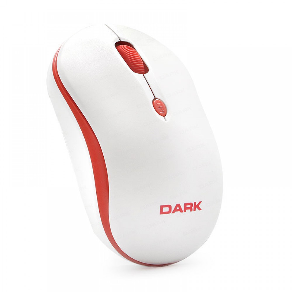 Dark DK-AC-MSW100w Wireless Notebook Mouse - Kırmızı-Beyaz