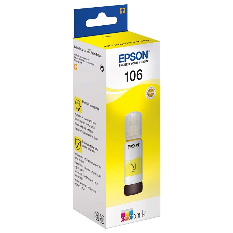 Epson 106 Yellow Sarı Şişe Mürekkep T00R440 L7160-7180