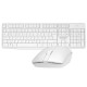 Everest KM-7500 Beyaz Kablosuz Q Multimedia Klavye + Mouse Set