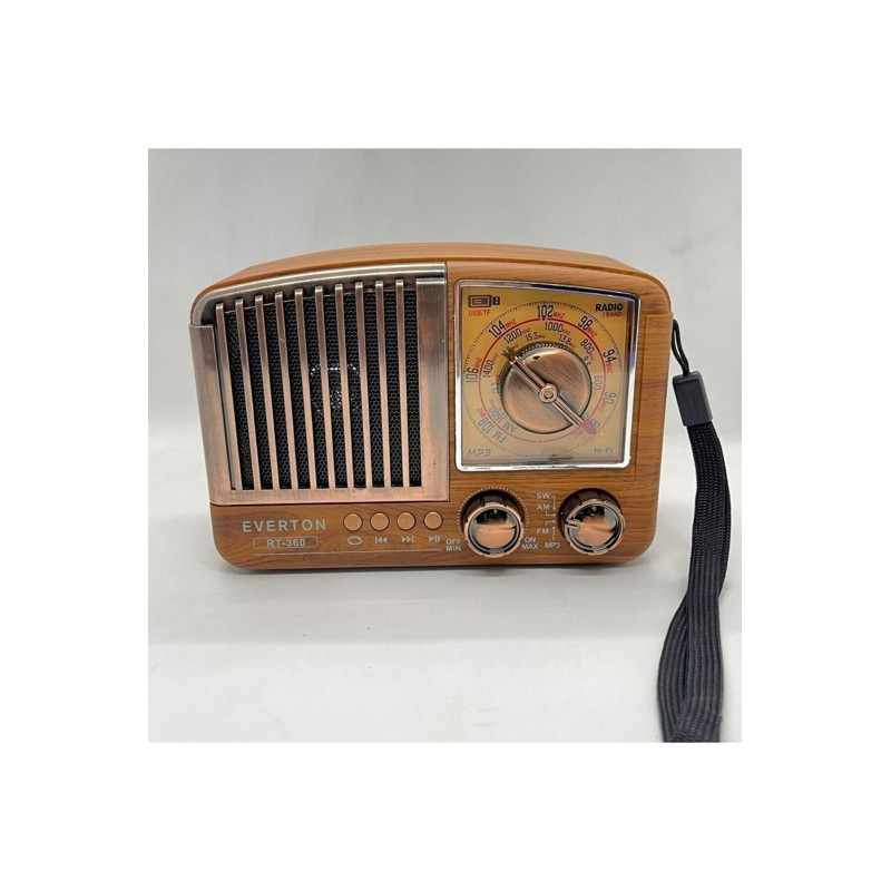 Everton RT-1218 USB-SW1-SW2-FM-AM Nostaljik Radyo Şarjlı