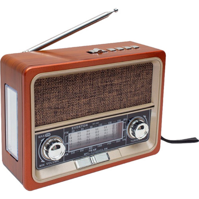 Everton Rt-313t Bluetooth Fm-usb-Tf Card-Aux Şarjlı  Nostaljik Radyo