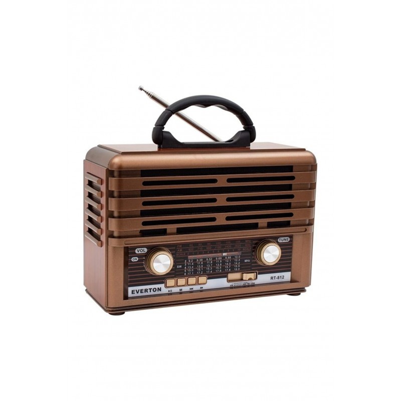 Everton RT-701  Bluetooth-USB-SD-FM-Tf -AUX Şarjlı Nostaljik Radyo