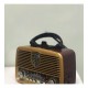 Everton Rt-845 Güneş Enerjili Panelli Bluetooth Fm-usb-Tf Card-Aux  Şarjlı Nostaljik Radyo