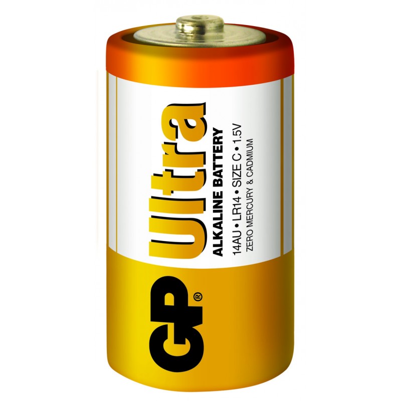 GP LR14 Orta Boy Ultra Alkalin Pil 2'li Paket GP14AU-U2 C Boy