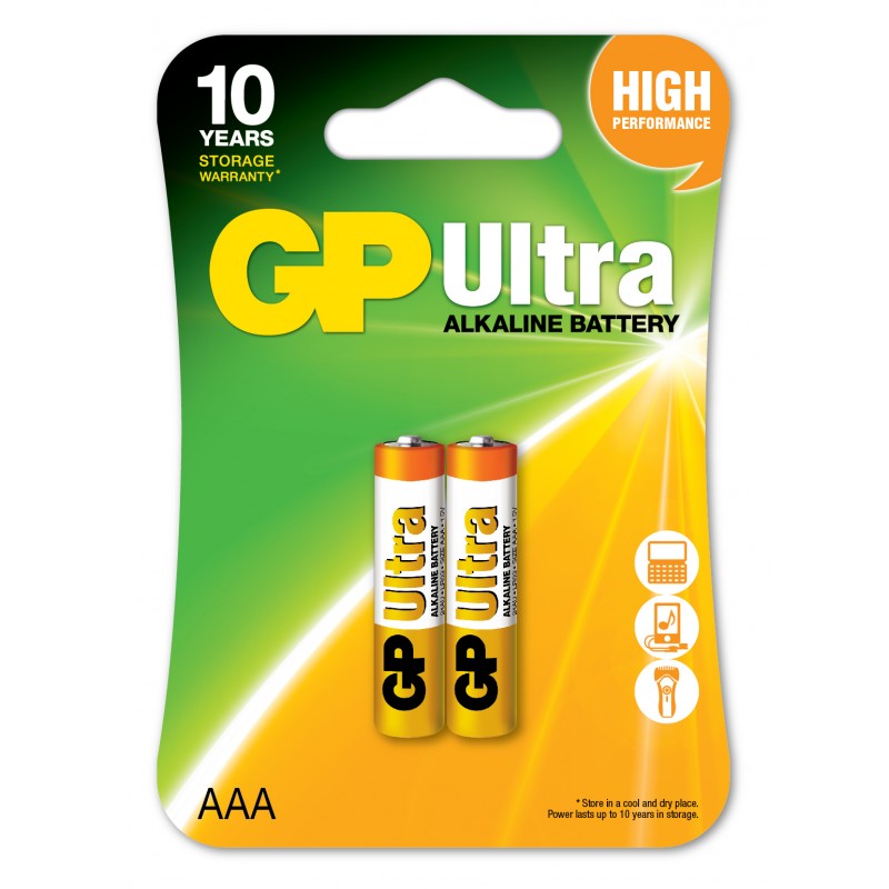 Gp R03 AAA Boy Ultra Alkalin İnce Kalem Pil 2'li Paket GP24AU-2U2