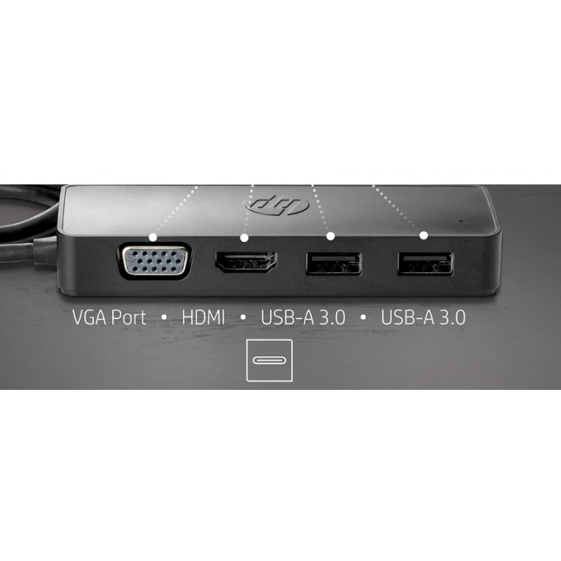 HP 235N8AA USB-C Travel Hub G2 2Usb-Hdmı-Vga Type-c Hub
