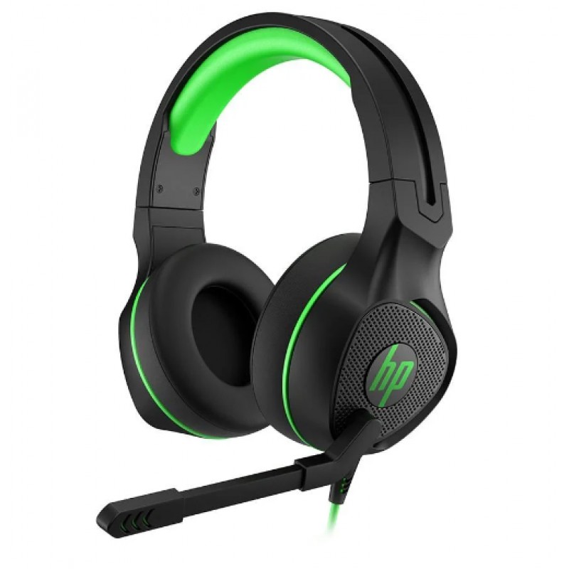 HP Pavilion 400 4BX31AA Kablolu Mikrofonlu Kulak Üstü Oyuncu Kulaklığ Stero 3,5 mm Siyah-Yeşil