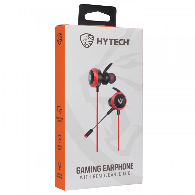 Hytech HY-GK2 3,5 Oyuncu Esnek Mikrofonlu Kırmızı Kulakiçi Kulaklık