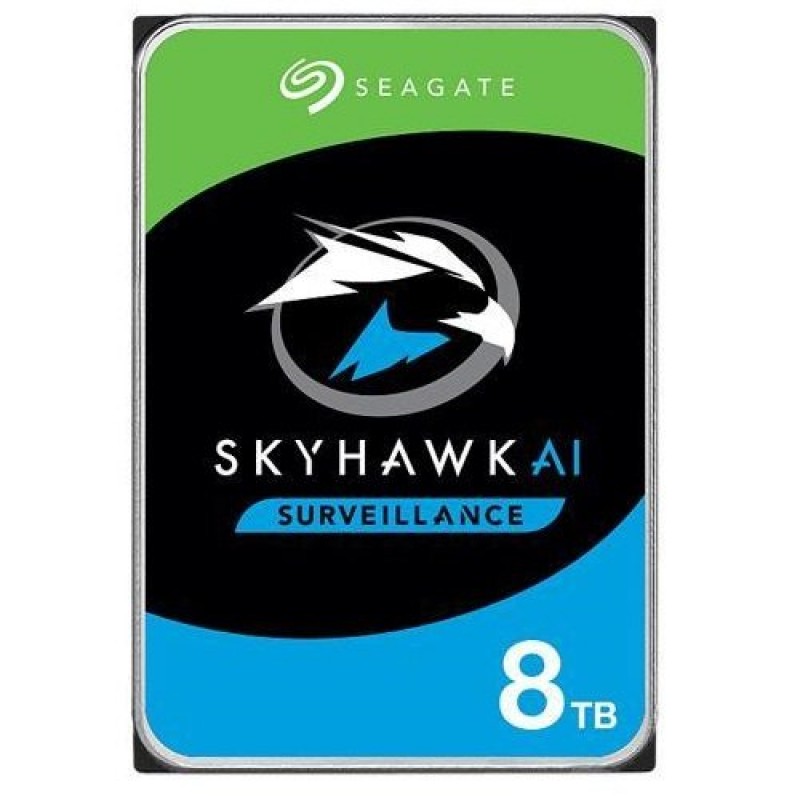 Seagate ST8000VX010 8TB Skyhawk 256MB 3.5” SATA 3 7200Rpm 7-24 Güvenlik (İthalat)