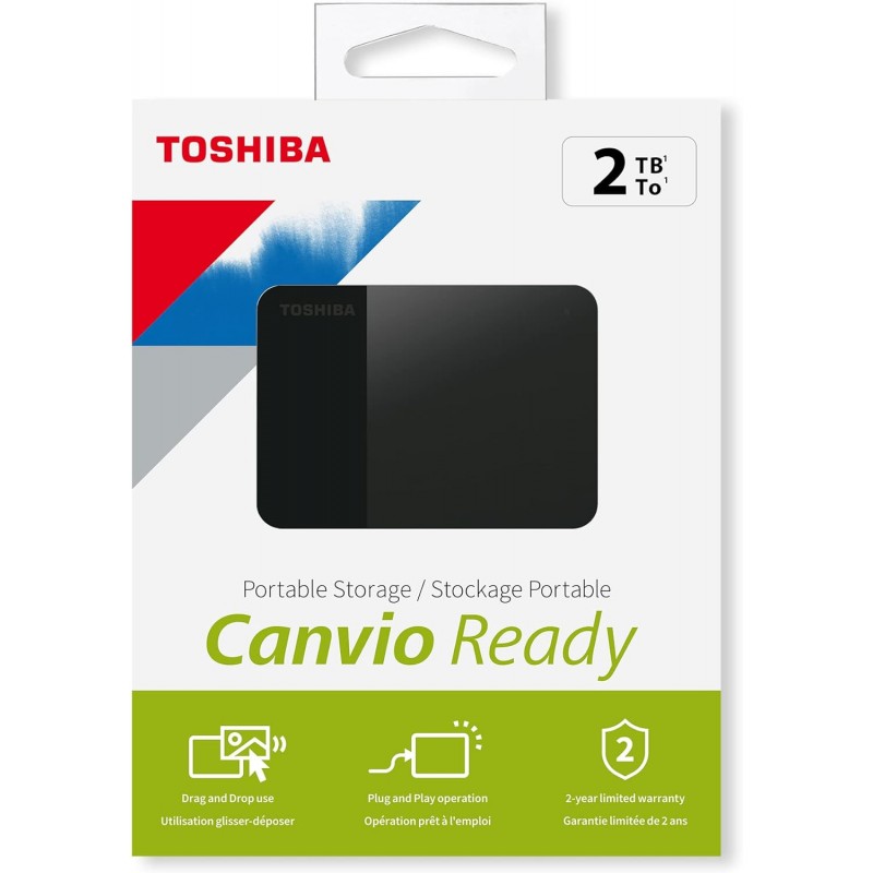Toshiba 2TB Canvio Ready 2.5" HDTP320EK3AA USB 3.2 Gen1 Siyah Harici Harddisk