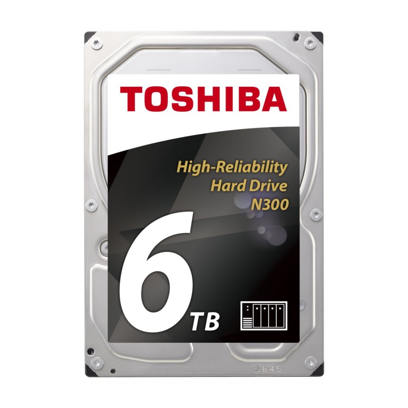Toshiba 6TB HDWG460UZSVA N300 7200RPM 3.5" 128MB Cache Sata 3 NAS Disk HDWG460UZSVA Harddisk